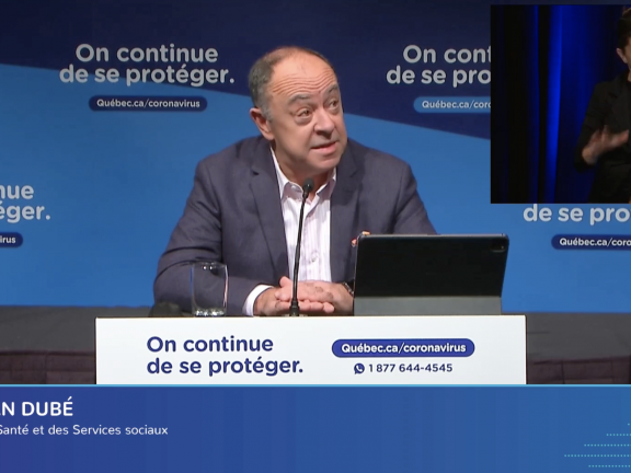 Minister Christian Dubé - December 14, 2021 (in french)